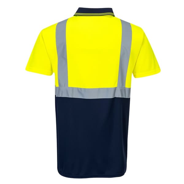 Portwest Kontrastfärgad Hi-Vis-polo för herrar