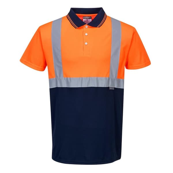 Portwest Kontrastfärgad Hi-Vis-polo för herrar
