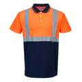 Miniatyrbillede 1 af 2: Portwest Kontrastfarvet Hi-Vis poloshirt til mænd