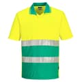 Miniatyrbillede 1 af 2: Portwest Kontrastfarvet letvægts hivis-poloshirt til mænd