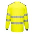 Miniatyrbillede 2 af 2: Portwest PW3 Cotton Hi-Vis Comfort langærmet T-shirt med lange ærmer til mænd