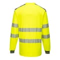 Miniatyrbillede 2 af 2: Portwest PW3 Cotton Hi-Vis Comfort langærmet T-shirt med lange ærmer til mænd