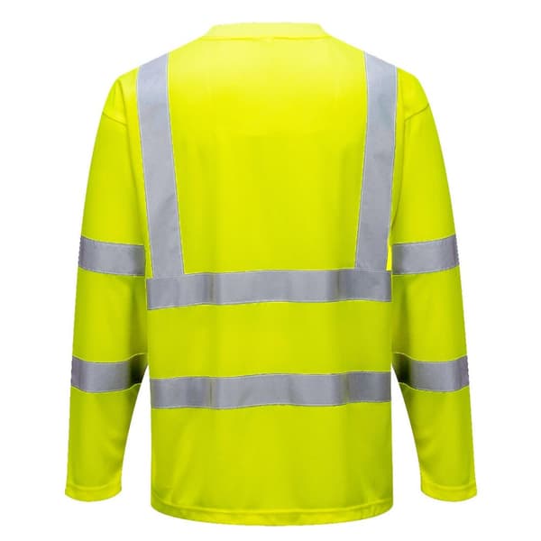 Portwest Herre Hi-Vis langærmet T-shirt med lange ærmer