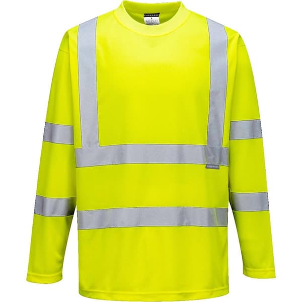 Portwest Herre Hi-Vis langærmet T-shirt med lange ærmer