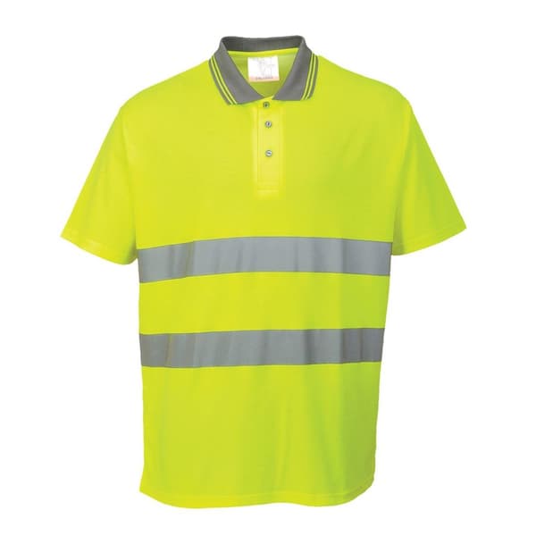 Portwest Mens Hi-Vis Comfort Polo Shirt