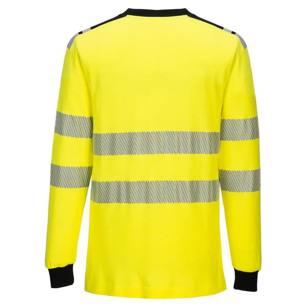 Portwest PW3 Flamresistent Hi-Vis långärmad T-shirt för män