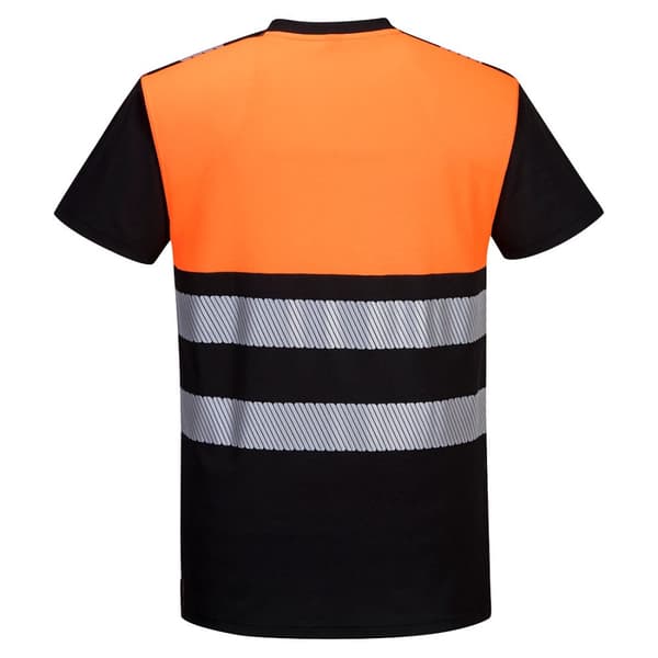 Portwest PW3 High-Vis T-shirt i bomuld til mænd