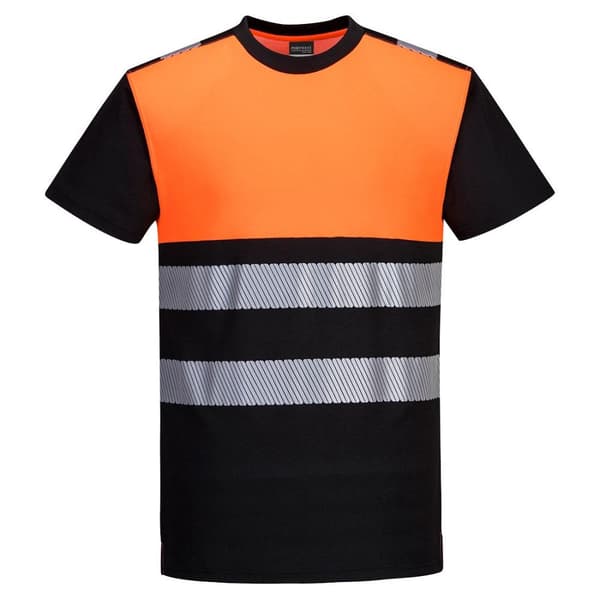 Portwest PW3 High-Vis T-shirt i bomuld til mænd