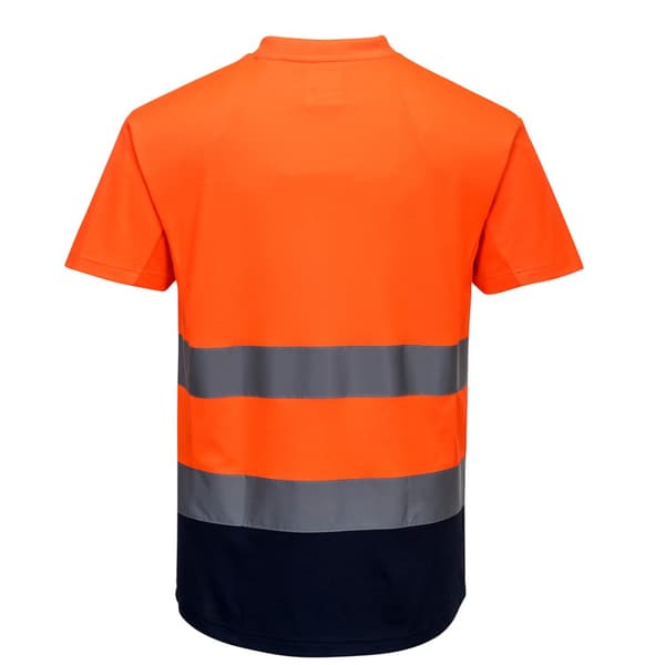 Portwest Kontrastfarvet Hi-Vis sikkerheds-T-shirt til mænd