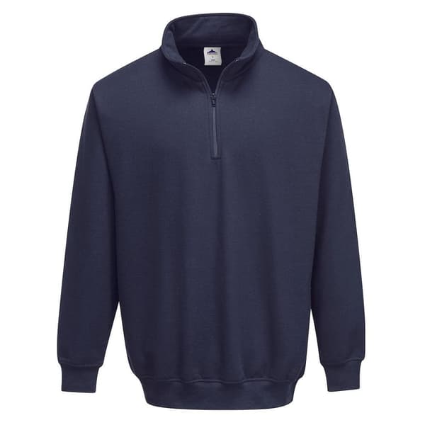 Portwest Mens Sorrento Zip Neck Sweatshirt