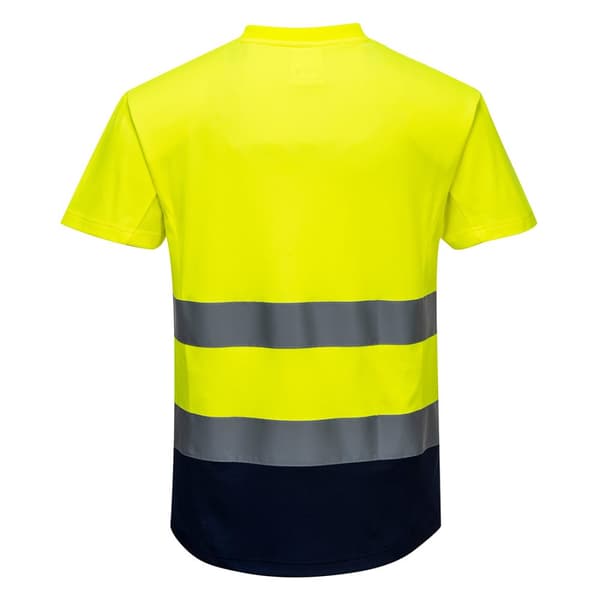 Portwest Kontrastfarvet Hi-Vis T-shirt til mænd