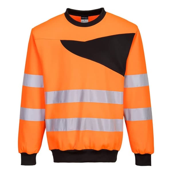 Portwest PW2 High-Vis sikkerhedssweatshirt til mænd