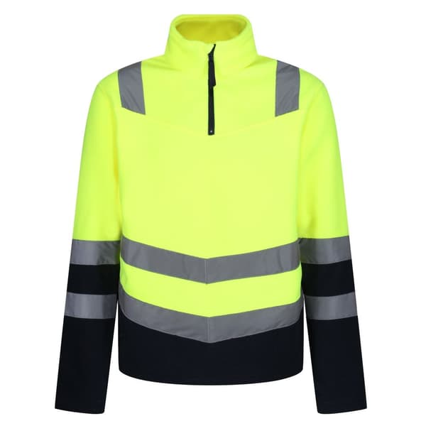Regatta Mens Pro 220 Hi-Vis Fleece Top