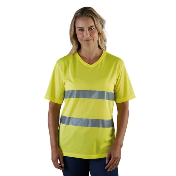 Yoko Mens Hi-Vis Lightweight V Neck T-Shirt
