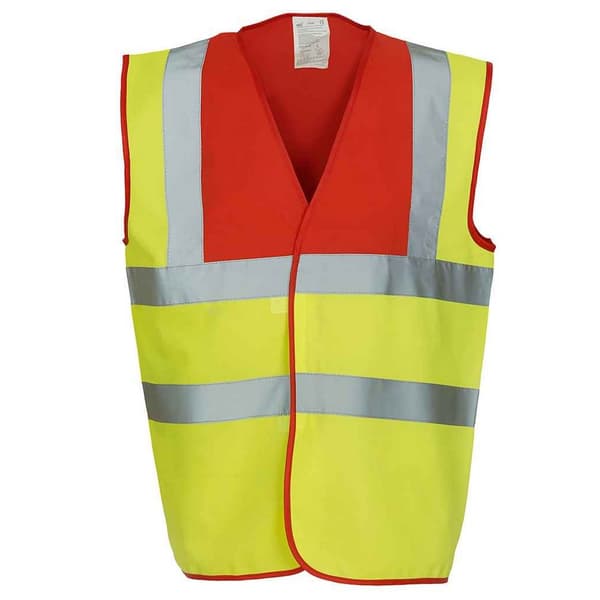Yoko Mens Band & Brace Hi-Vis Waistcoat