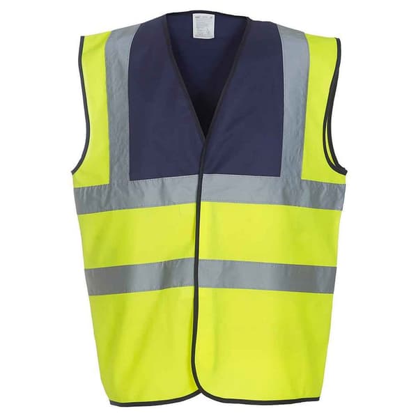 Yoko Mens Band & Brace Hi-Vis Waistcoat
