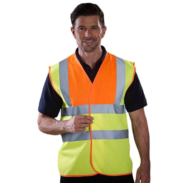 Yoko Mens Band & Brace Hi-Vis Waistcoat