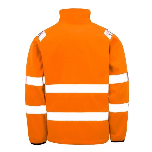 Result Mens Double Layered Recycled Safety Soft Shell Jacket