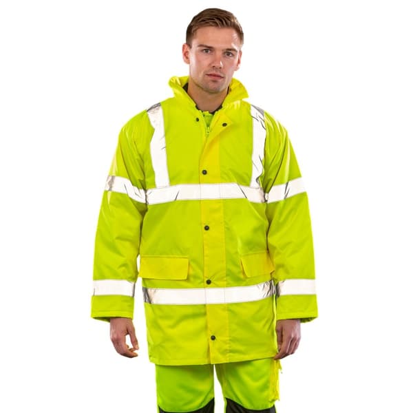 Result Core Unisex Adult Motorway Hi-Vis Coat