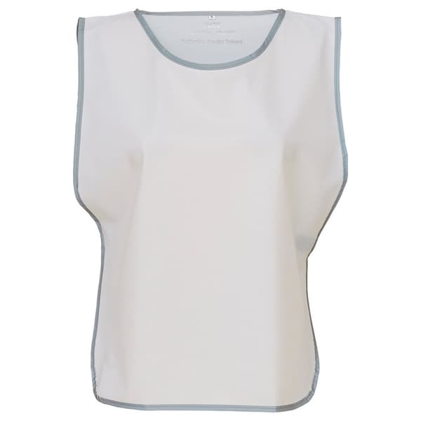 Yoko Unisex Adult Hi-Vis Reflective Detail Tabard White S-M