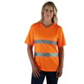 Miniatyrbillede 2 af 2: Yoko Mens Cool Super Hi-Vis Lightweight V Neck Safety T-Shirt
