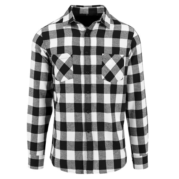 Build Your Brand Ternet flannelskjorte til mænd