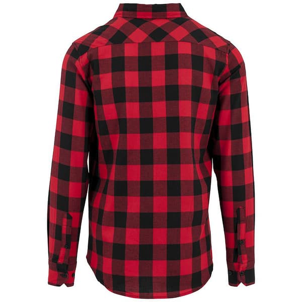 Build Your Brand Ternet flannelskjorte til mænd
