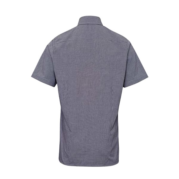 Premier Mens Gingham Short Sleeve Shirt