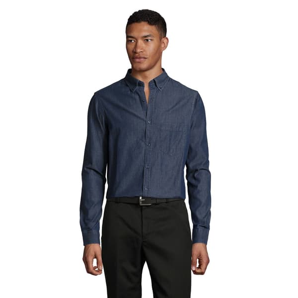 SOLS Mens Barry Long Sleeve Denim Shirt