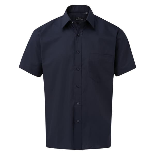 Premier Mens Short Sleeve Poplin Shirt