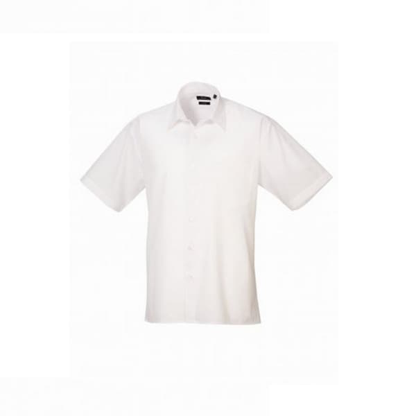 Premier Mens Short Sleeve Poplin Shirt