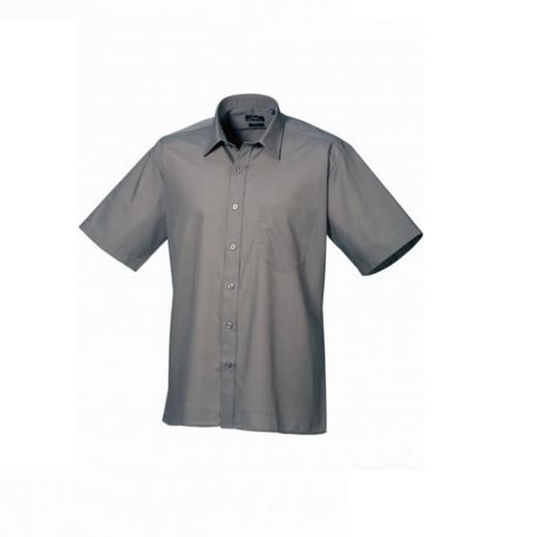 Premier Mens Short Sleeve Poplin Shirt