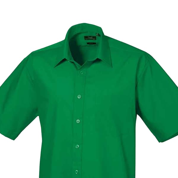 Premier Kortærmet poplin skjorte til mænd