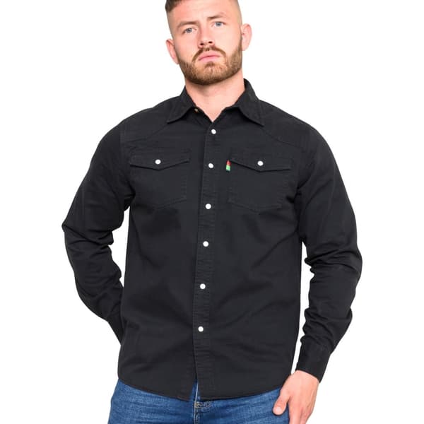 Duke D555 Western Denim-skjorta för herrar