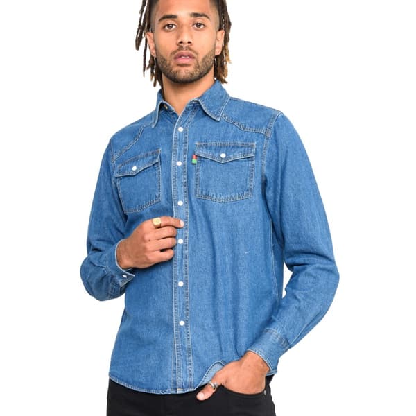 Duke Mens D555 Western Denim Shirt