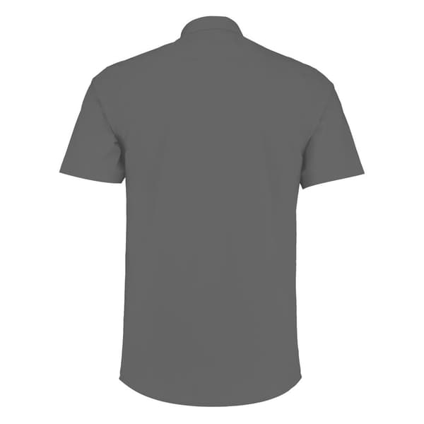 Kustom Kit Kortärmad skräddarsydd skjorta i poplin för män