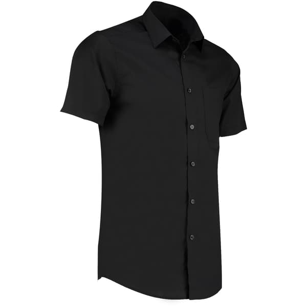Kustom Kit Kortärmad skräddarsydd skjorta i poplin för män