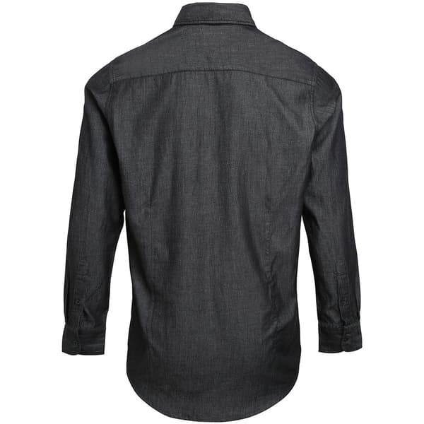 Premier Mens Jeans Stitch Long Sleeve Denim Shirt