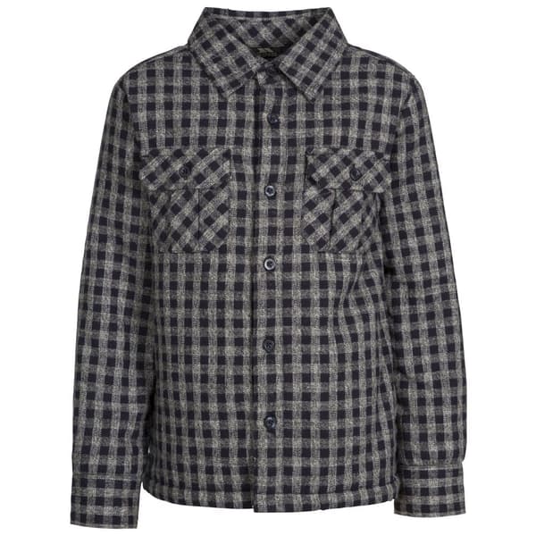 Trespass Barn/Kids Average långärmad ginghamskjorta med lång ärm Navy Gingham 3-4 Years