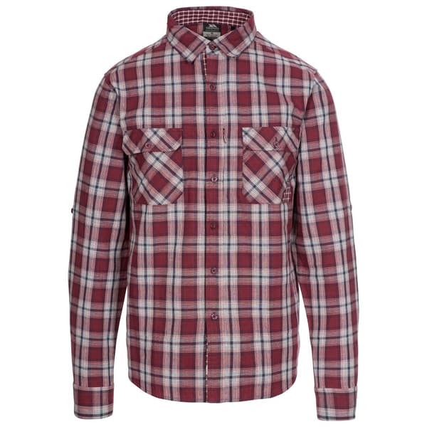 Trespass Shottery skjorta för män Merlot Check XXS