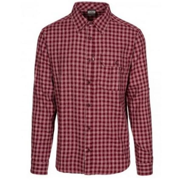 Trespass Mens Participate Shirt Prune Check XS