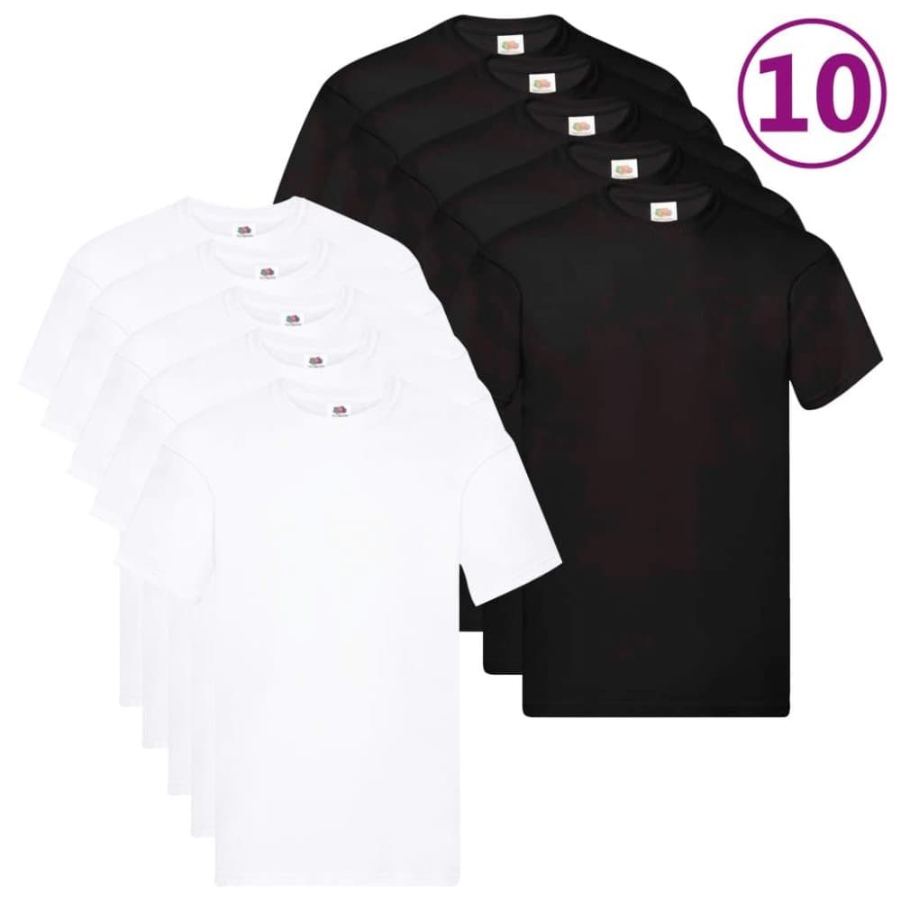 Fruit of the Loom Originale T-skjorter 10 stk 4XL bomull