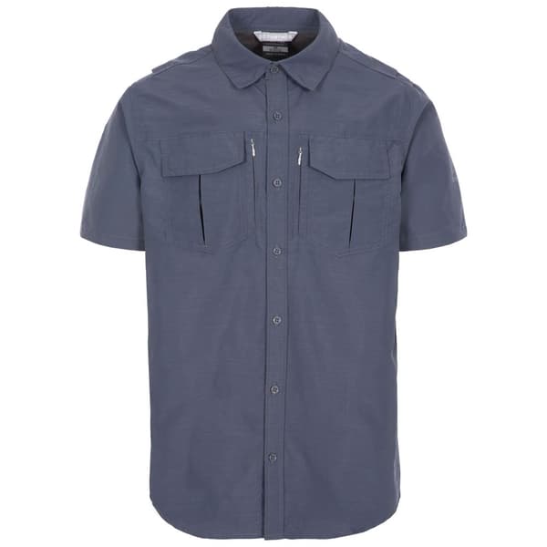 Trespass Mens Baddenotch Travel Shirt Dark Grey S