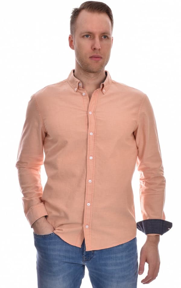 Blend - Skjorta 20709454 Oxford Aprikos S