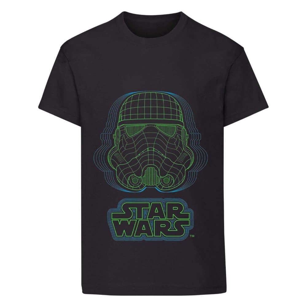 Star Wars Pojkar Wireframe Stormtrooper hjälm T-Shirt