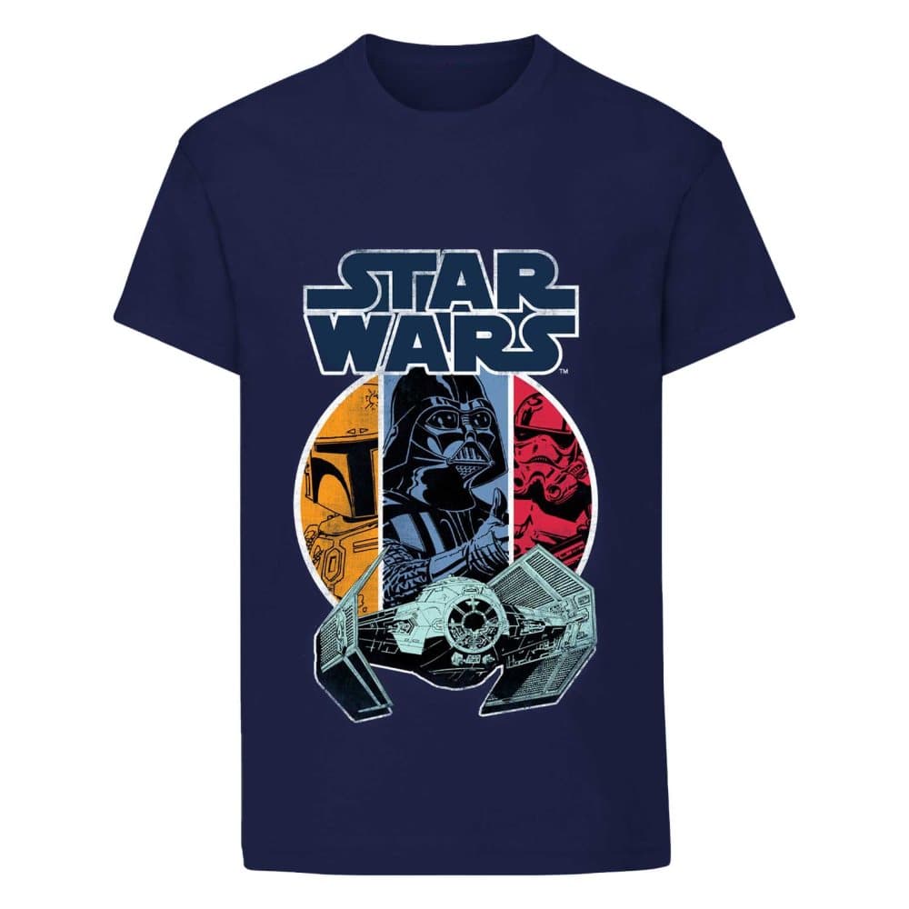 Star Wars T-shirt för pojkar med Vader och Boba Fett