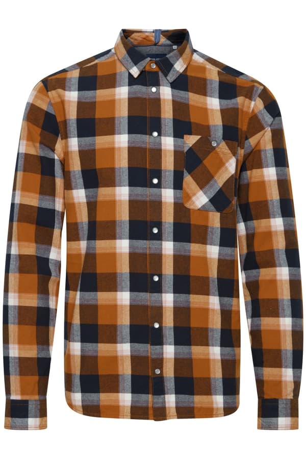Blend - Skjorta 20712515 Rutig Orange XL
