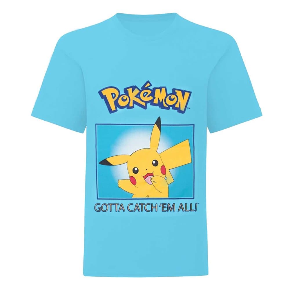 Pokemon Pikachu T-Shirt för barn och pojkar