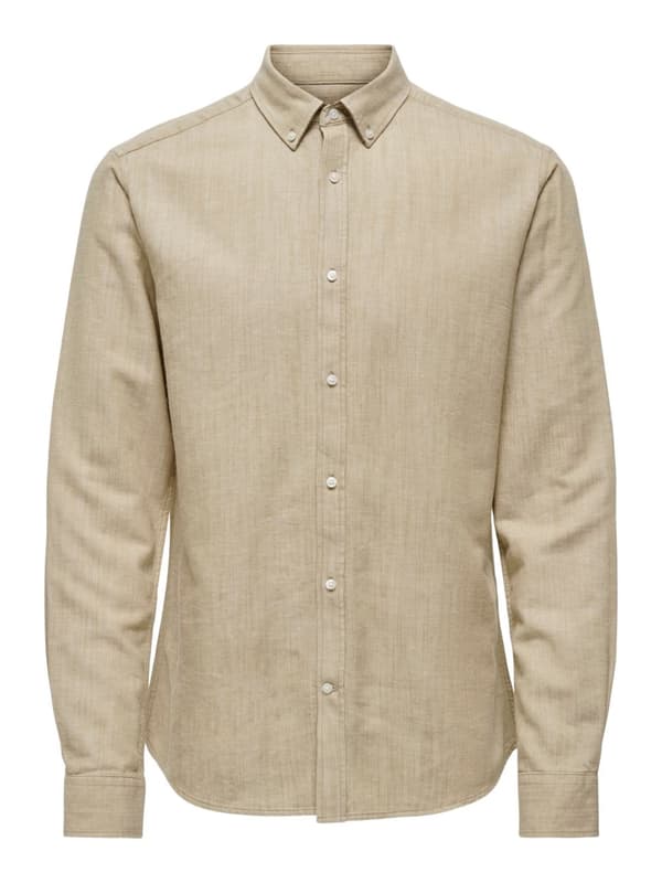 Only & Sons - onsArlo Linnen Shirt Beige XL