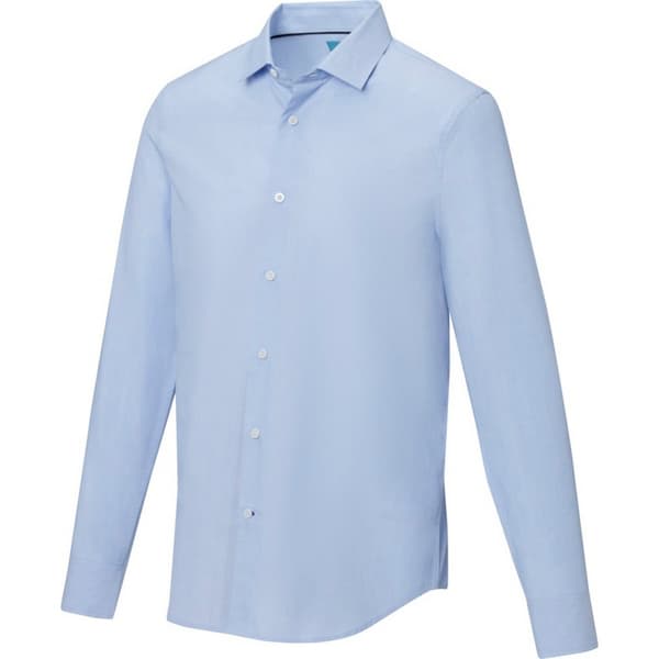 Elevate NXT Mens Cuprite Organic Long-Sleeved Shirt Light Blue S